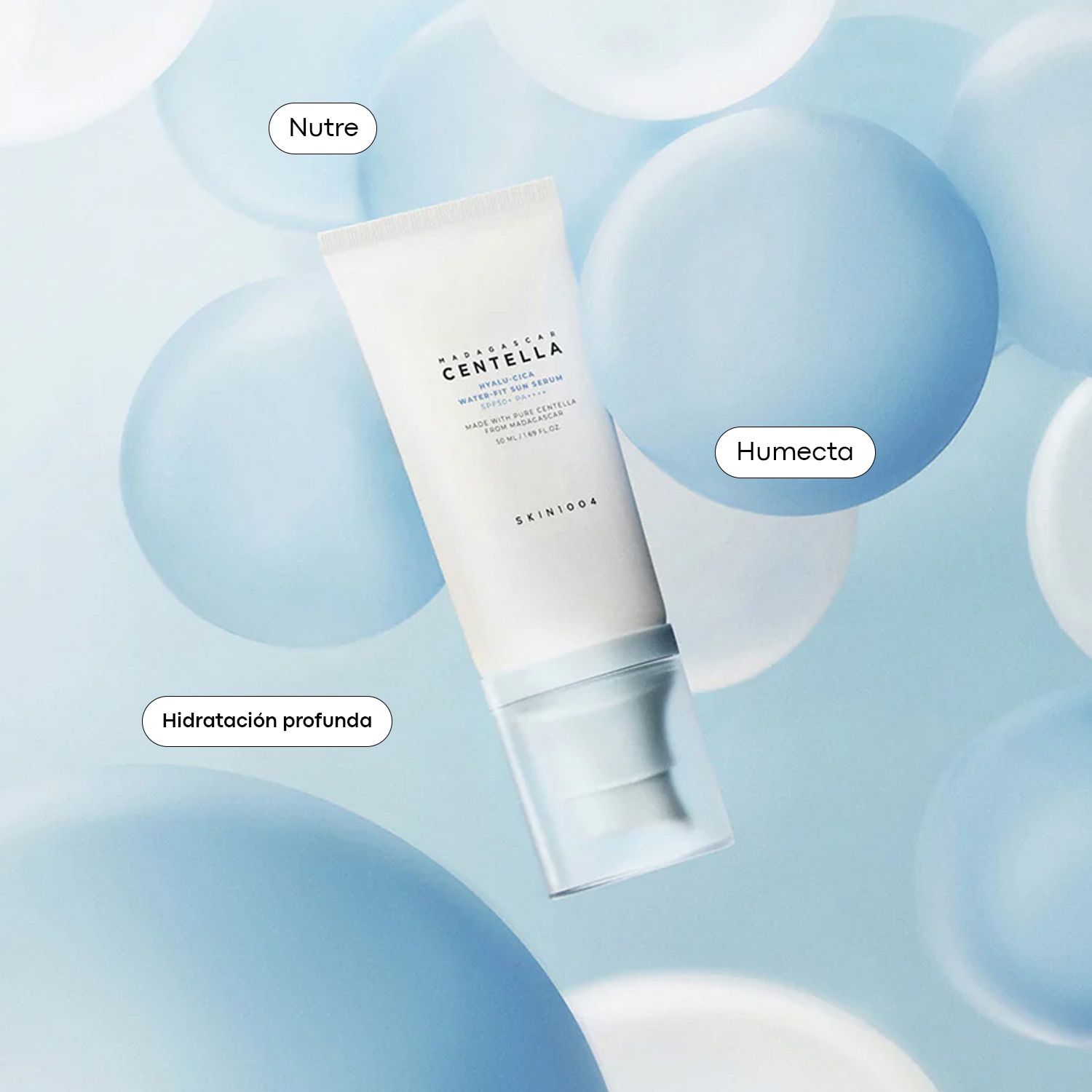 SKIN1004 MADAGASCAR CENTELLA HYALA-CICA WATER-FIT SUN SERUM (PROTECTOR SOLAR EN CREMA)